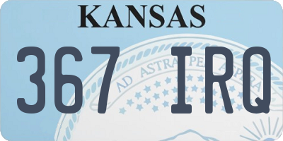 KS license plate 367IRQ