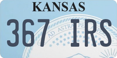 KS license plate 367IRS