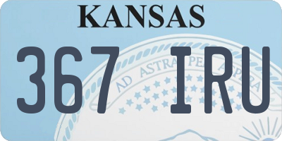 KS license plate 367IRU