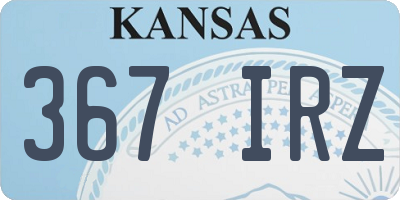 KS license plate 367IRZ