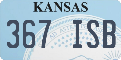 KS license plate 367ISB
