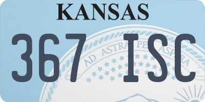 KS license plate 367ISC