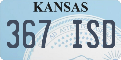 KS license plate 367ISD