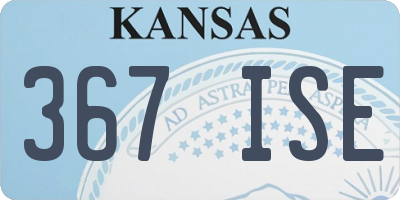 KS license plate 367ISE
