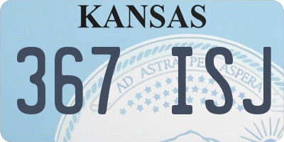 KS license plate 367ISJ