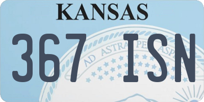 KS license plate 367ISN