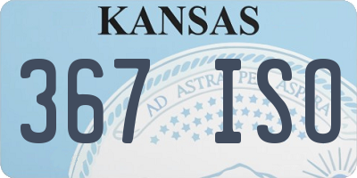 KS license plate 367ISO