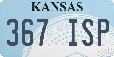 KS license plate 367ISP