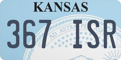 KS license plate 367ISR