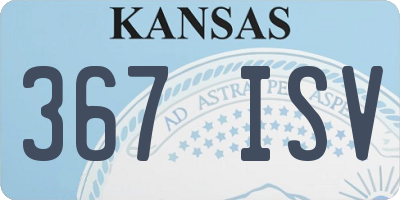 KS license plate 367ISV