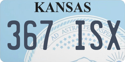 KS license plate 367ISX