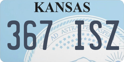 KS license plate 367ISZ