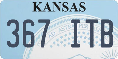 KS license plate 367ITB