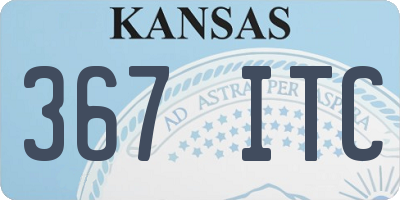 KS license plate 367ITC