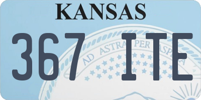 KS license plate 367ITE