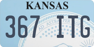 KS license plate 367ITG