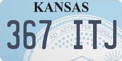 KS license plate 367ITJ