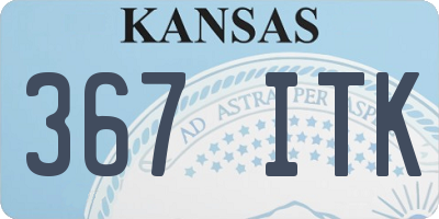KS license plate 367ITK