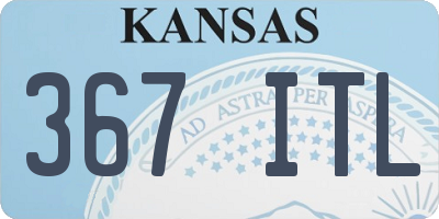 KS license plate 367ITL