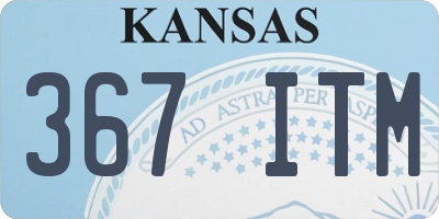KS license plate 367ITM