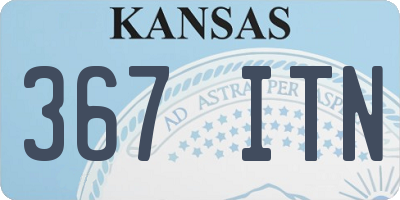 KS license plate 367ITN