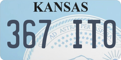 KS license plate 367ITO