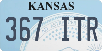 KS license plate 367ITR