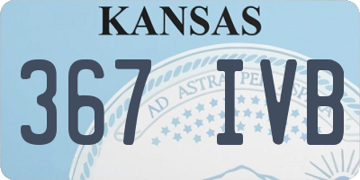 KS license plate 367IVB