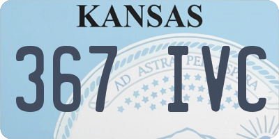 KS license plate 367IVC