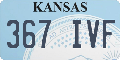 KS license plate 367IVF