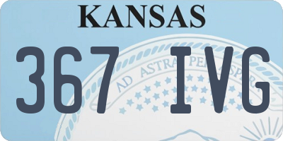 KS license plate 367IVG