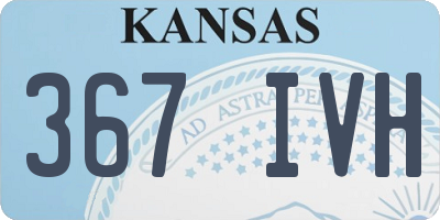 KS license plate 367IVH