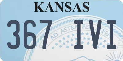 KS license plate 367IVI