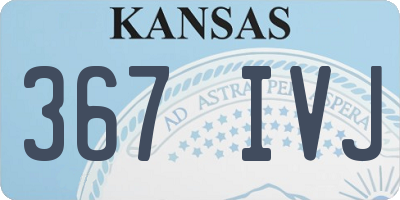 KS license plate 367IVJ