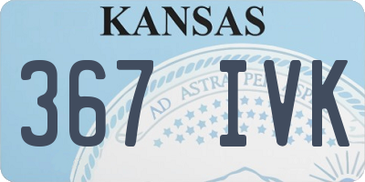 KS license plate 367IVK