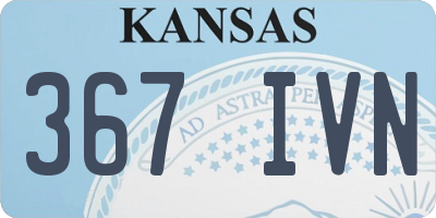 KS license plate 367IVN