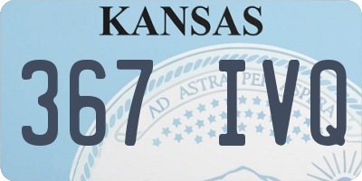 KS license plate 367IVQ