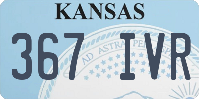 KS license plate 367IVR