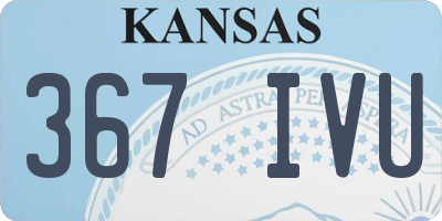 KS license plate 367IVU