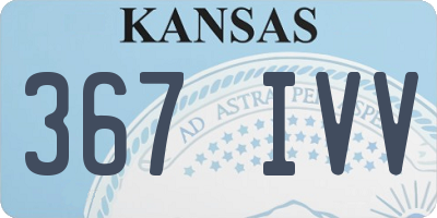 KS license plate 367IVV