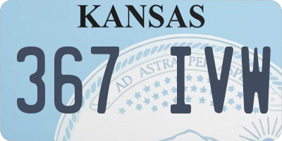 KS license plate 367IVW