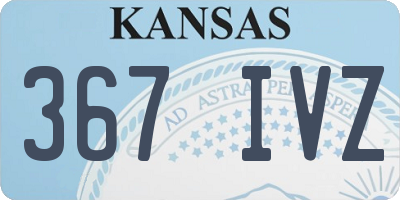 KS license plate 367IVZ