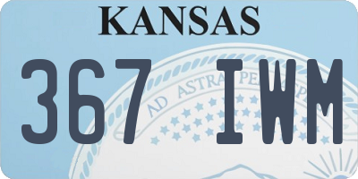 KS license plate 367IWM