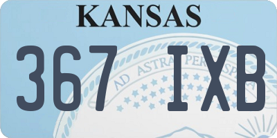 KS license plate 367IXB
