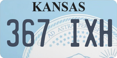 KS license plate 367IXH