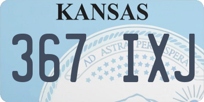 KS license plate 367IXJ
