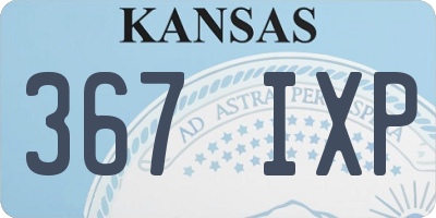 KS license plate 367IXP