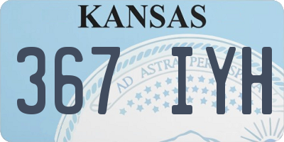 KS license plate 367IYH