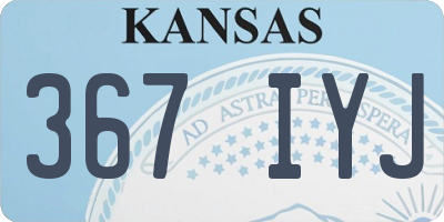 KS license plate 367IYJ