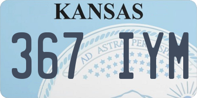 KS license plate 367IYM